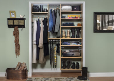 custom mudroom design, garage design consultation, custom garage storage, custom foyer